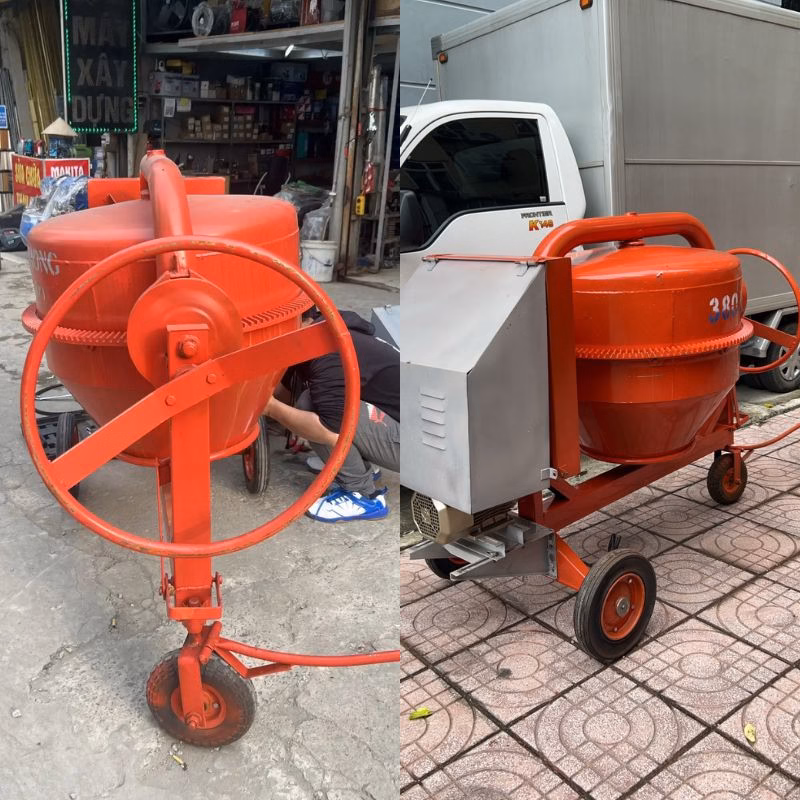 Máy trộn bê tông 380L động cơ 2.2kw tại NMT