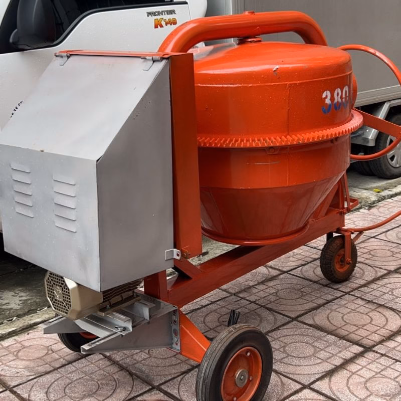 Máy trộn bê tông 380 lít động cơ 3kw tại NMT