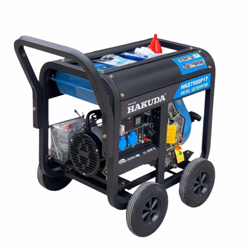 Máy phát điện chạy dầu 7KW Hakuda HKD7500P1T giá rẻ