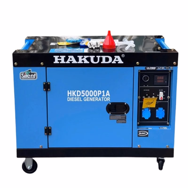 Máy phát điện gia đình 5KW chạy dầu Hakuda HKD5000P1A
