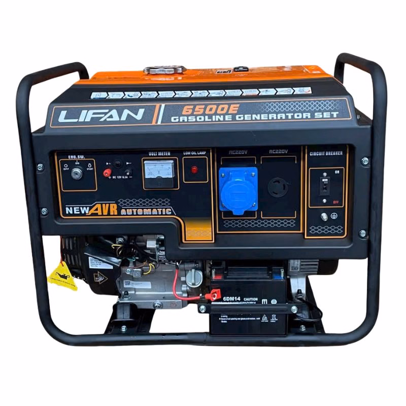 Máy phát điện gia đình chạy xăng 5Kw Lifan 6500