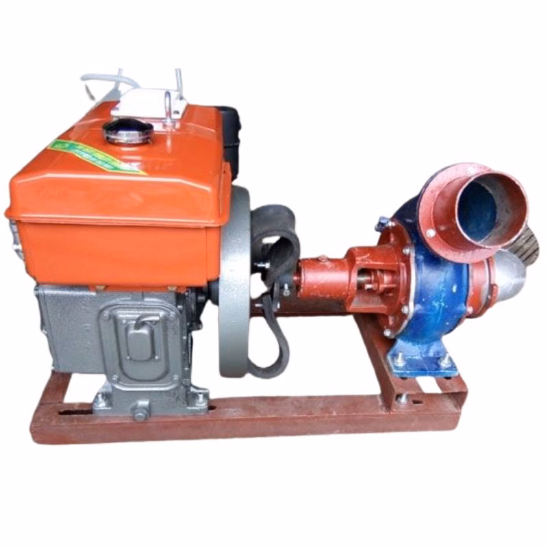 Máy bơm nước đầu nổ Diesel D10 nước quay tay đầu bơm phi 100