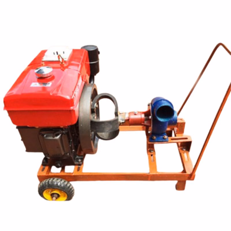 Máy bơm nước đầu nổ Diesel D6 nước quay tay bơm phi 76