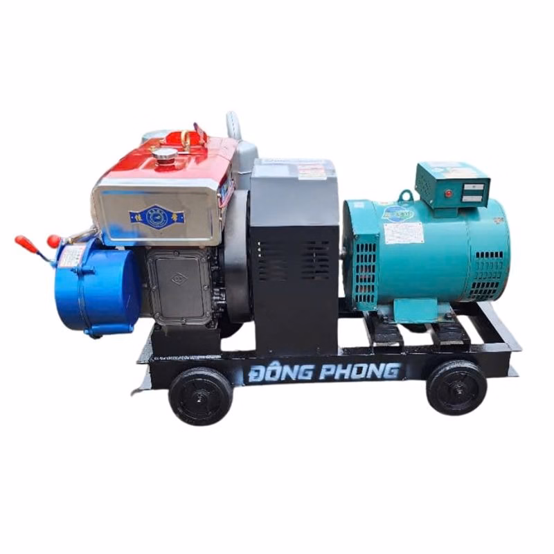 Máy phát điện đầu nổ Đông Phong D12 7.5kW nước đề 220V/380V