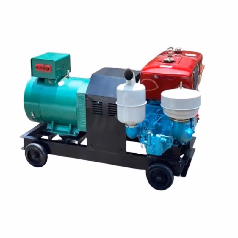 Máy phát điện đầu nổ 5kw Đông Phong D10 220V mát nước