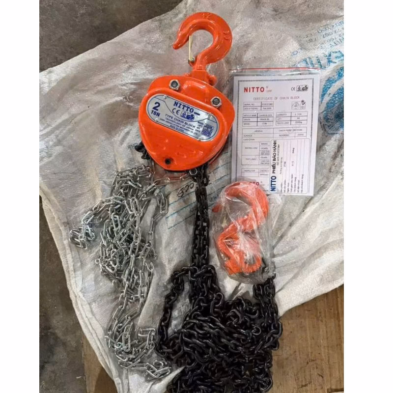 Pa lăng xích kéo tay 2 tấn