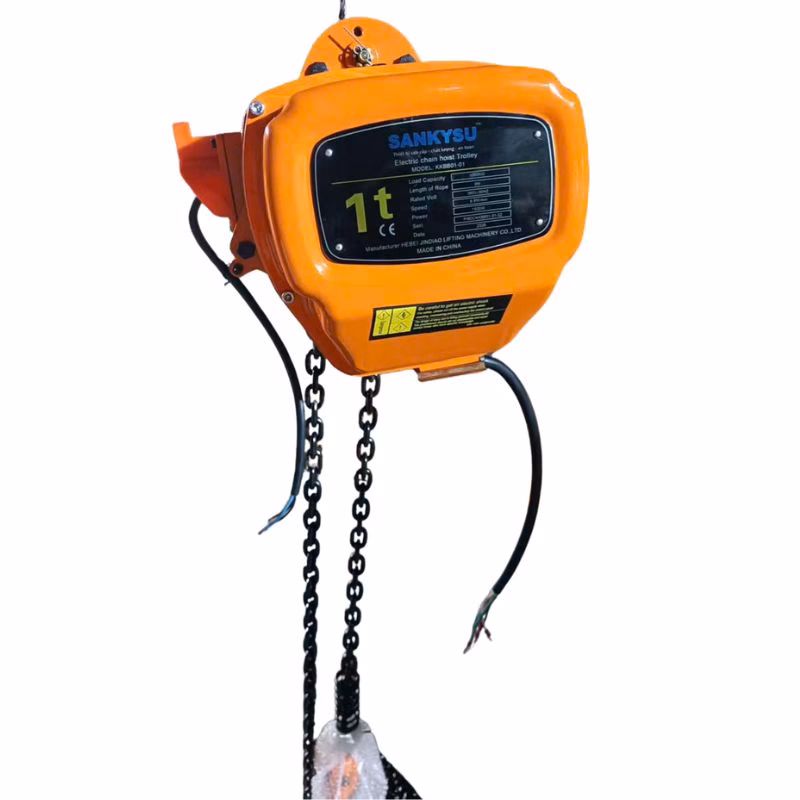 Pa lăng xích điện 1 tấn cố định SANKYSU KKBB01-01