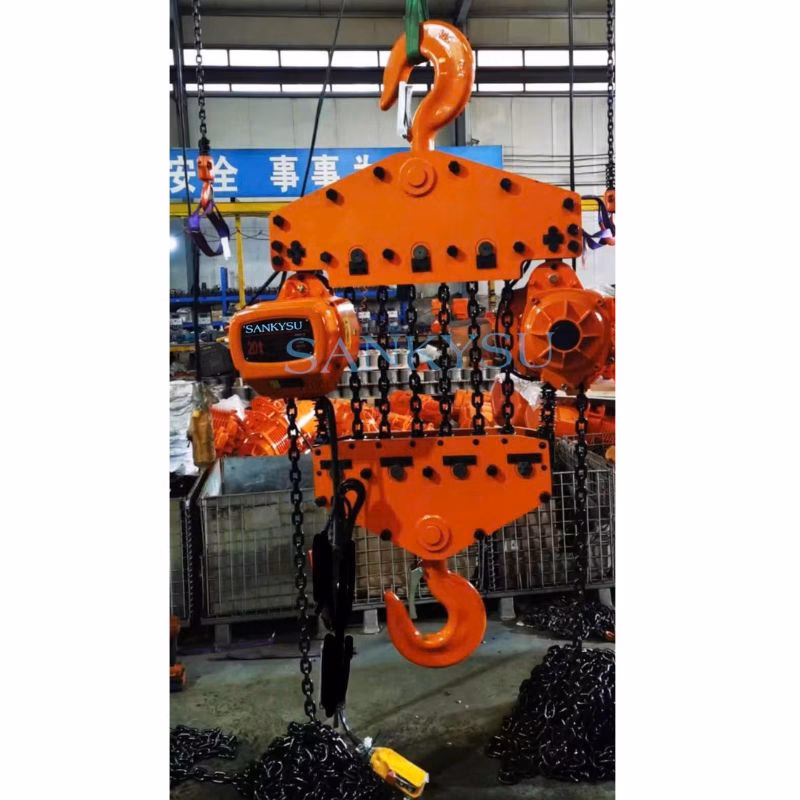 Pa lăng xích điện 20 tấn cố định SANKYSU KKBB20-08