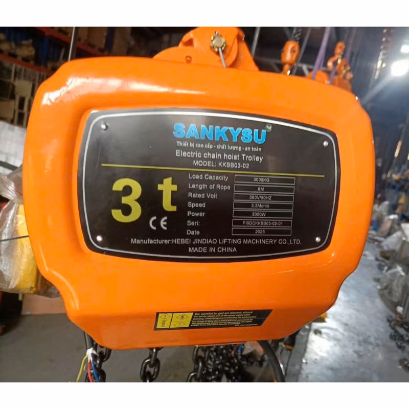 Pa lăng xích điện 3 tấn