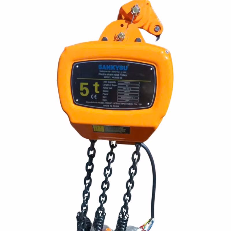 Pa lăng xích điện 5 tấn cố định SANKYSU KKBB05-02