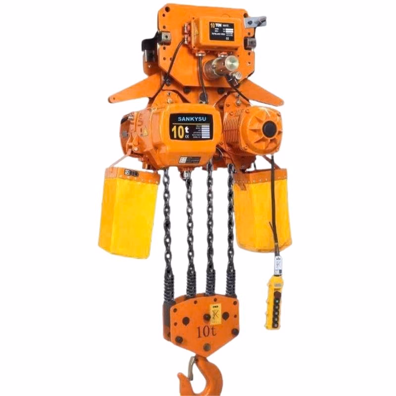 Pa lăng xích điện di chuyển 10 tấn SANKYSU KKBB10-04 380V