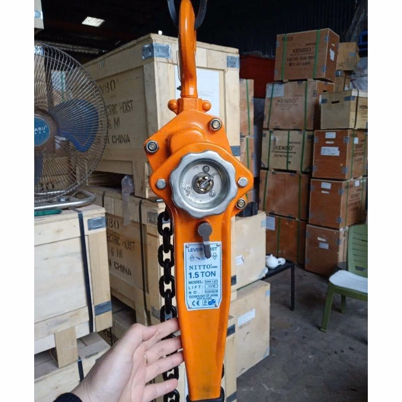 Pa lăng xích lắc tay 1.5 tấn