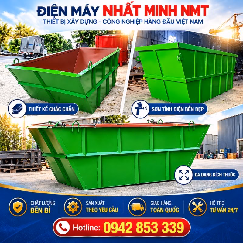 Máng trộn bê tông tại Điện Máy Nhất Minh NMT