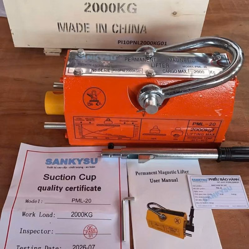 Nam châm nâng tay gạt 2 tấn