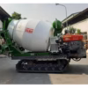 Xe bồn trộn bê tông bánh xích 1 khối