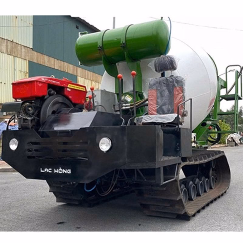 Xe bồn trộn bê tông 2 khối